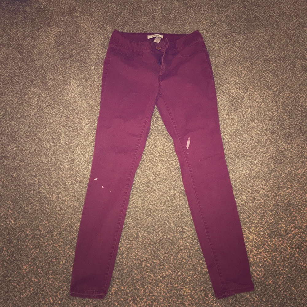 Red jeans